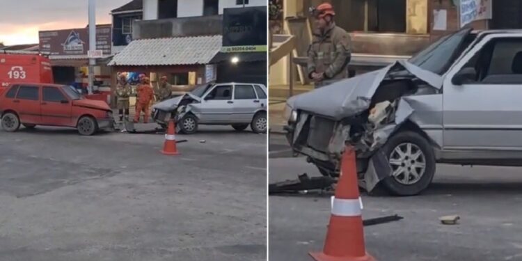 Acidente com três carros deixa homem ferido na RJ-106, em Cabo Frio